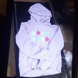 SO Kids Hoodie with Star Design - Purple and Pink